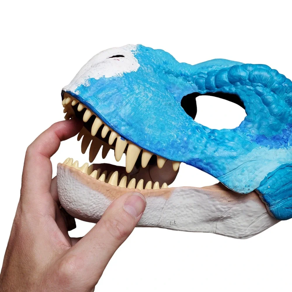 Jurassic‎ World Dominion Velociraptor Dinosaur Mask Mattel 2017 Moveable Jaw